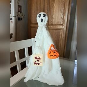 Trick Or Treat Ghost 15" Tall He's So Cool  And Handmade